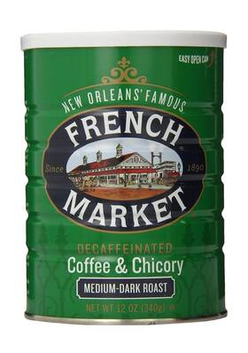 French Market 313028415429 Coffee And Chicory Decaffeinated Medium-dark Roast Ground