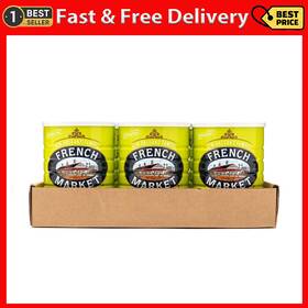 French Market 313052127121 100% Pure Ground Dark Roast Chicory Caffeine Free 16oz Can Pack