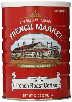 French Market 691167604943 Roast Medium-dark Ground Coffee 12oz Can Pack Of 1