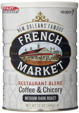 French Market 744110467765 Coffee And Chicory Restaurant Blend Medium-dark Roast Ground