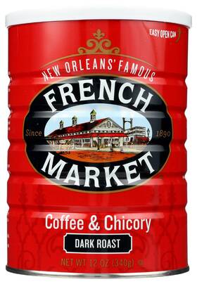 B00krfmfoc French Market Coffee And Chicory Dark Roast Ground 12oz Can - Pack Of 1
