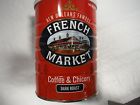 French Market New Orleans Famous Grench Ground Coffee Chicory 12 Oz Dark Roast T60 070568100252