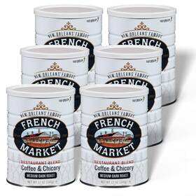 Pp-grce28537 French Market Coffee And Chicory Restaurant Blend Medium-dark Roast Ground Coff