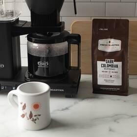 Fresh Roast 313036045021 100% Dark Colombian 12 Oz Med-dark Kosher Ground