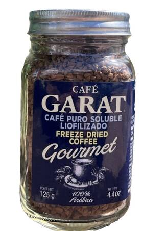 Garat 501052419923 2x Gourmet Cafe Freeze Dried Coffee 100% Arabic 125g 4.4oz Free
