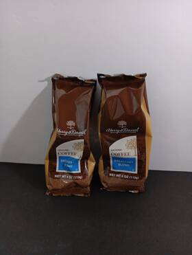 Garry & David 024515306365 Harry And Breakfast Blend Ground Coffee 4 Oz - 2 Bags