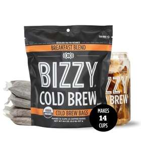 Get Bizzy Inc. 313033812824 Organic Cold Brew Coffee Breakfast Blend Coarse Ground Medium