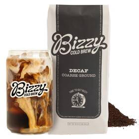 Get Bizzy Inc. 445048811820 Cold Brew Coffee Decaf Blend Water Process Coarse Ground Mi