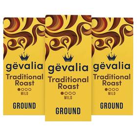 00043000042960 Gevalia 3 Pack Traditional Roast Ground 100% Arabica Coffee Mild 12oz