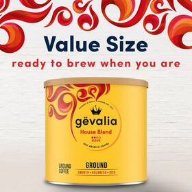 Gevalia 043000091678 House Blend Medium Roast Ground Coffee 30.8 Oz Canister