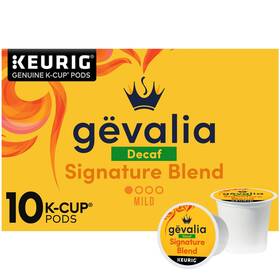 00043000095546 Gevalia 043000095546 Signature Blend Decaf Mild Roast K-cup Coffee Pods 10 Ct Box