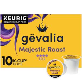 00043000095980 Gevalia 043000095980 Majestic Roast Bold K Cup Coffee Pods 10 Ct Box