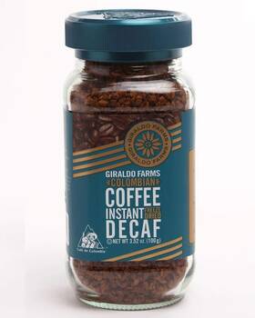 Giraldo Farms 855272002012 100% Colombian Freeze Dried Coffee Decaf - 3.52 Oz