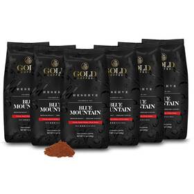 76002 Gold Coffee Company Blue Mountain Premium Blend Medium Roast Ground 100 Arabica