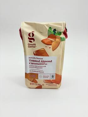 Good & Gather 085239097694 And Toasted Almond Caramel Ground Coffee 12 Oz 340 G