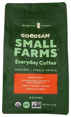 Goodsam 72962 Small Farms Everyday Coffee Medium Roast Ground 12 Oz