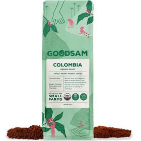 Goodsam Foods 445003611670 - Organic Colombian Ground Coffee Medium Roast 2lb Single Origin Arab