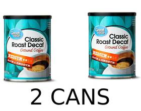 Great Value 194346270880 2 X Decaf Classic Medium Roast Ground Coffee 9.6 Oz Bb 03/04/2026