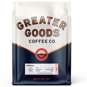 990321658 Greater Goods Coffee Whole Bean Life Saver Blend 32 Ounce