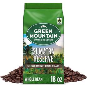 Green Mountain Coffee Roasters 611247375716 Sumatra Reserve Whole Bean Bagged 18 Oz