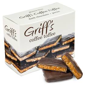 Griffs Coffee Toffee 850271002087 With Espresso Pecan Dark Chocolate 7 Ounce Gift For Candy Lovers