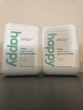Happy 810143810028 Lot Of 2 Lively Light Roast Ground Coffee 12 Oz 24 In Total