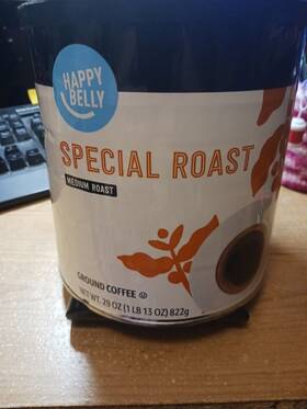 Happy Belly 195515011655 Amazon Brand - Special Roast Canister Ground Coffee Medium