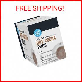 Happy Belly 195515014144 Hot Cocoa Pods Milk Chocolate 24 Count Pack Of 1