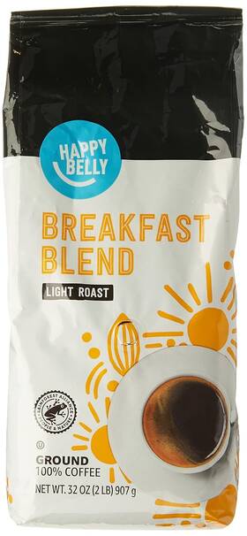 Happy Belly 842379189746 Amazon Brand - Breakfast Blend Ground 32 Ounce Pack Of 1