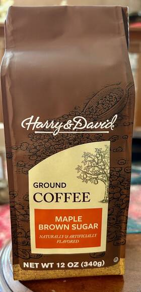 Harry &amp David 024515182747 And Maple Brown Sugar Coffee 12 Ounce Bag Ground Exp 2/21/2025