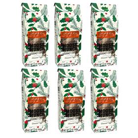 Harry & David 024515311505 6 Pack - Moose Munch Peppermint Mocha Flavored Ground Coffee Holiday 12oz