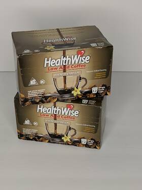 Healthwise Coffee 860001418422 French Vanilla Low Acid Keurig K-cups 24 Cups