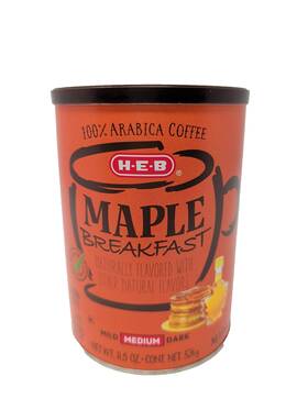 Heb 041220513505 Maple Breakfast Coffee 11.5 Ounce Canister