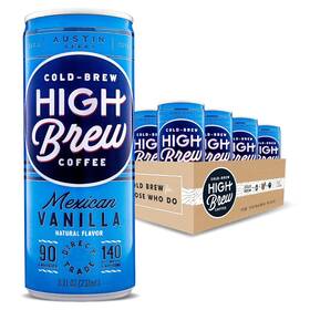 High Brew Coffee 670739356992 Cold Mexican Vanilla 8 Fl Oz Ready-to-drink Pack Of 12