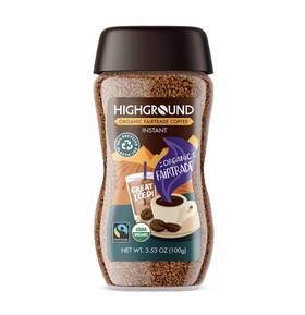 Highground 070670010906 Organic Instant Coffee Fair Trade 3.53 Oz