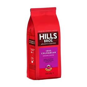 Hills Bros 018400913844 . Colombian Ground Coffee Medium Roast 12 Oz Bag - Arabica Beans Me