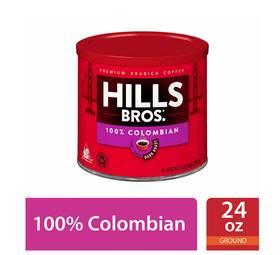 Hills Bros 629722742694 Bros. Coffee 100% Colombian Ground Dark Roast 24 Oz