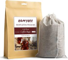 Homyhee 445022296216 Cold Brew Coffee Bags 60 Count Disposable Fine Mesh Brewing For Concentrate
