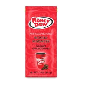 Honey Dew Donuts 017809011069 Mocha Madness Flavored Ground Gourmet Coffee 11 Oz