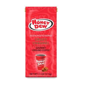 Honey Dew Donuts 017809011076 Crazy Caramel Flavored Ground Gourmet Coffee 11 Oz