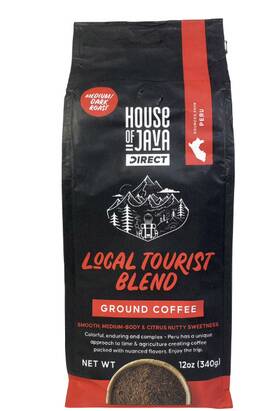 House Of Java 691430005941 Local Tourist Blend 12oz Ground