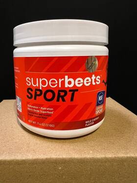 Humann 813188021022 Superbeets Sport Wild Cherry Nitric Oxide 20 Servings 03/01/25