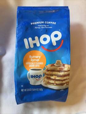 Ihop 043000092101 Buttery Syrup Flavored Ground Coffee Lg 20 Oz Bag May 2025