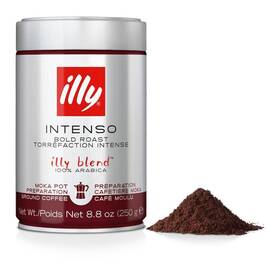 Illy 003753180083 Ground Coffee Moka - 100% Arabica Flavored Rich Aromatic