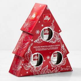 25032st Illy Holiday Coffee Gift Pack Christmas Tree - Brand New