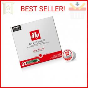 Illy 733411077834 Coffee K Cup Pods For Keurig Machines Classico Medium Roast 100% Arabica