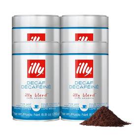 Illy 733411999914 Decaffeinated Ground Coffee - 8.8oz Pack Of 4 Cans