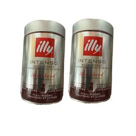 Illy 733411999976 2 Pack Intenso Ground Espresso Coffee Bold Roast Intense Robust Full Flavor