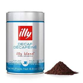 Illy 733411999983 Decaffeinated Ground Espresso Coffee Classic Medium Roast With Notes Of