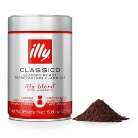 Illy 744110967760 Classico Ground Drip Coffee Medium Roast Classic With Notes Of Choc